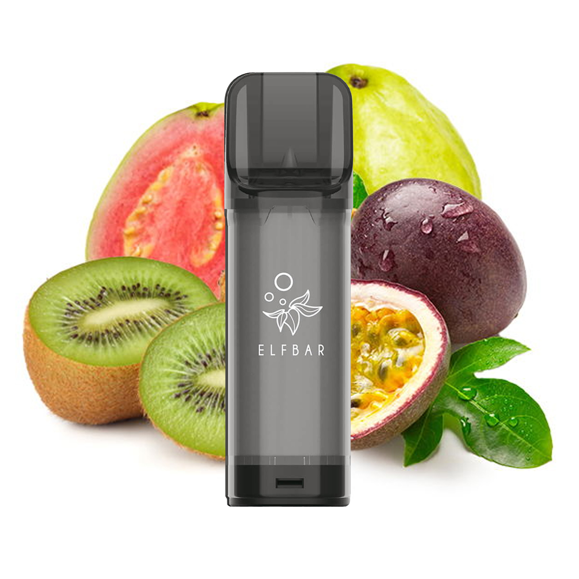 Elfbar ELFA Pod – Kiwi Passion Fruit Guava – 2er Set – 20 mg Nikotin – 600 Züge