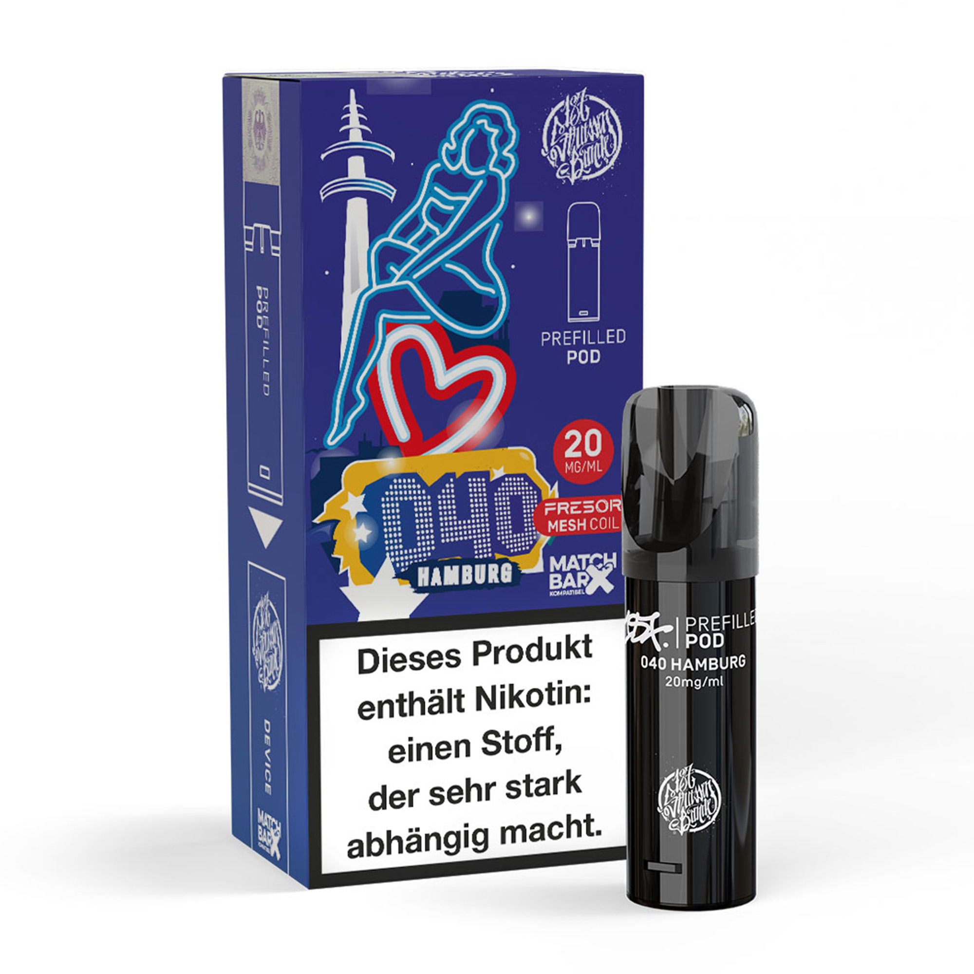 187 Strassenbande Pod – 040 Hamburg – 20 mg Nikotin – 600 Züge