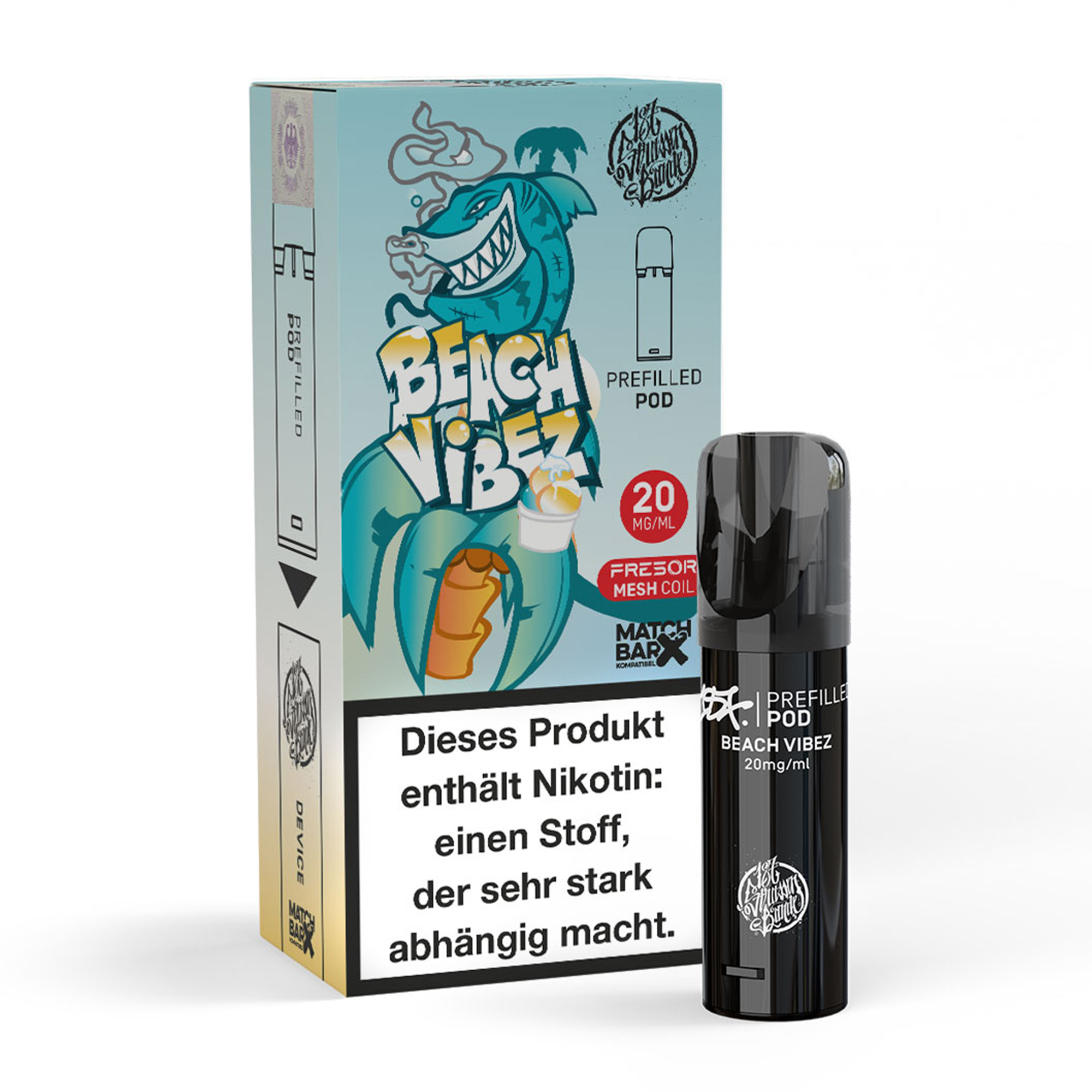 187 Strassenbande Pod – Beach Vibez – 20 mg Nikotin – 600 Züge